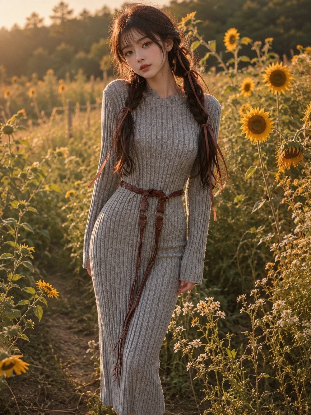 Fashion Nova Still Mornings & Soft Lines Curve-Skimming maxi Sweater Dress